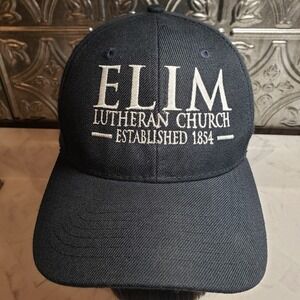 ELIM LUTHERAN CHURCH Scandia Minnesota Navy Adjustable Baseball Ball Cap Hat